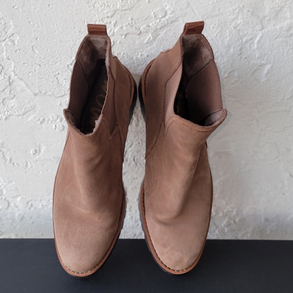 Sam Edelman Jaclyn Lug Sole Chelsea Boots Women's 6.5 Brown Suede - Picture 4 of 8